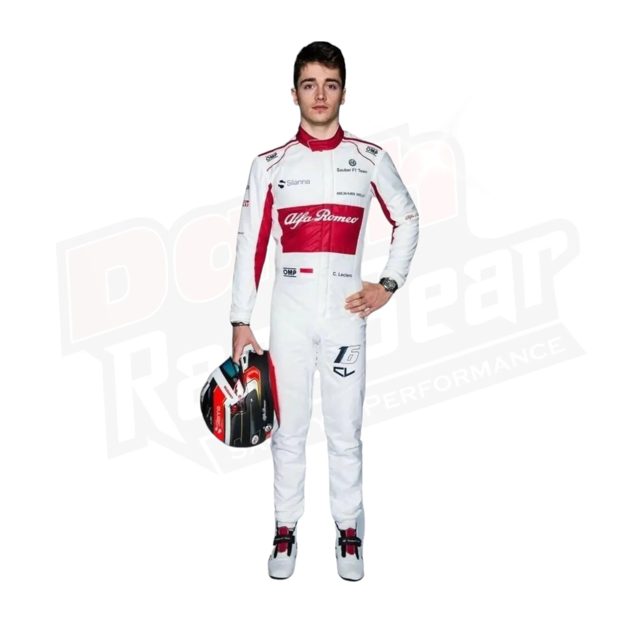 2018 Charles Leclerc Alfa Romeo Sauber F1 Anzug KINDER