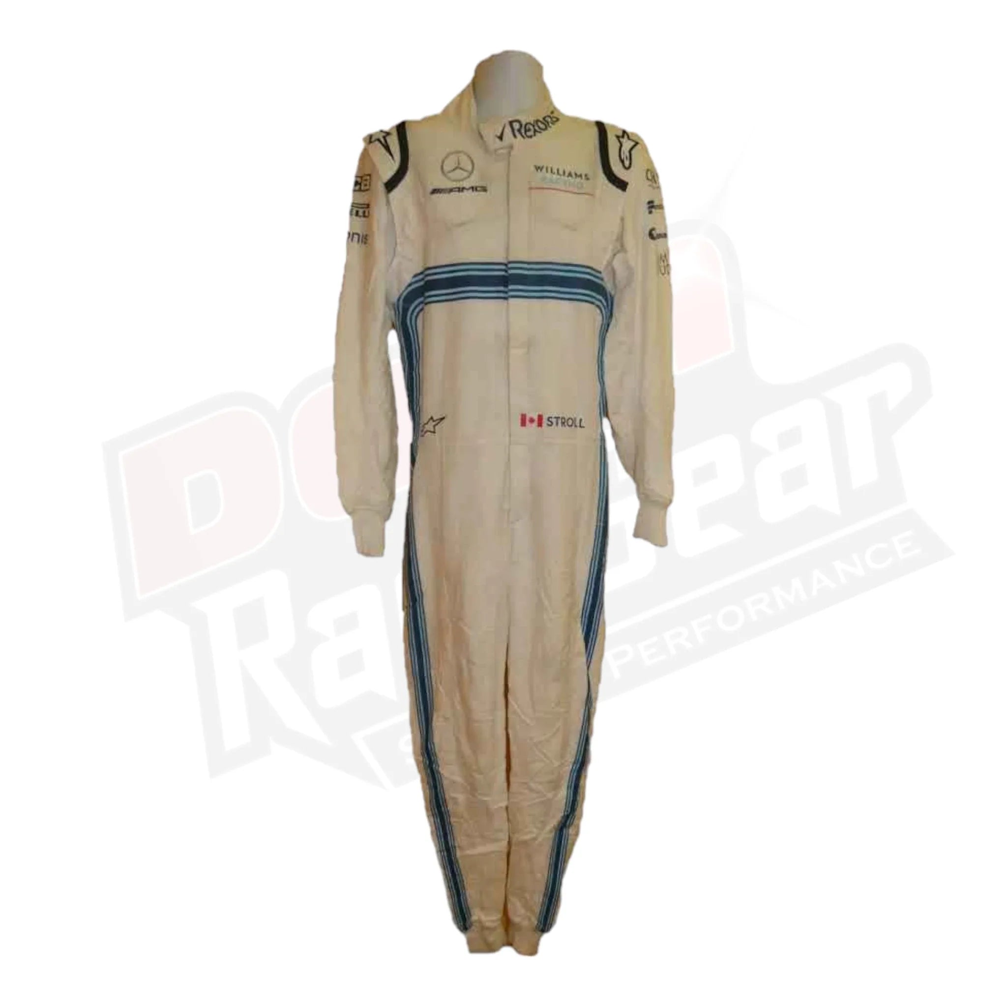 2018 Lance Stroll Abu Dhabi GP Williams Rennanzug KINDER