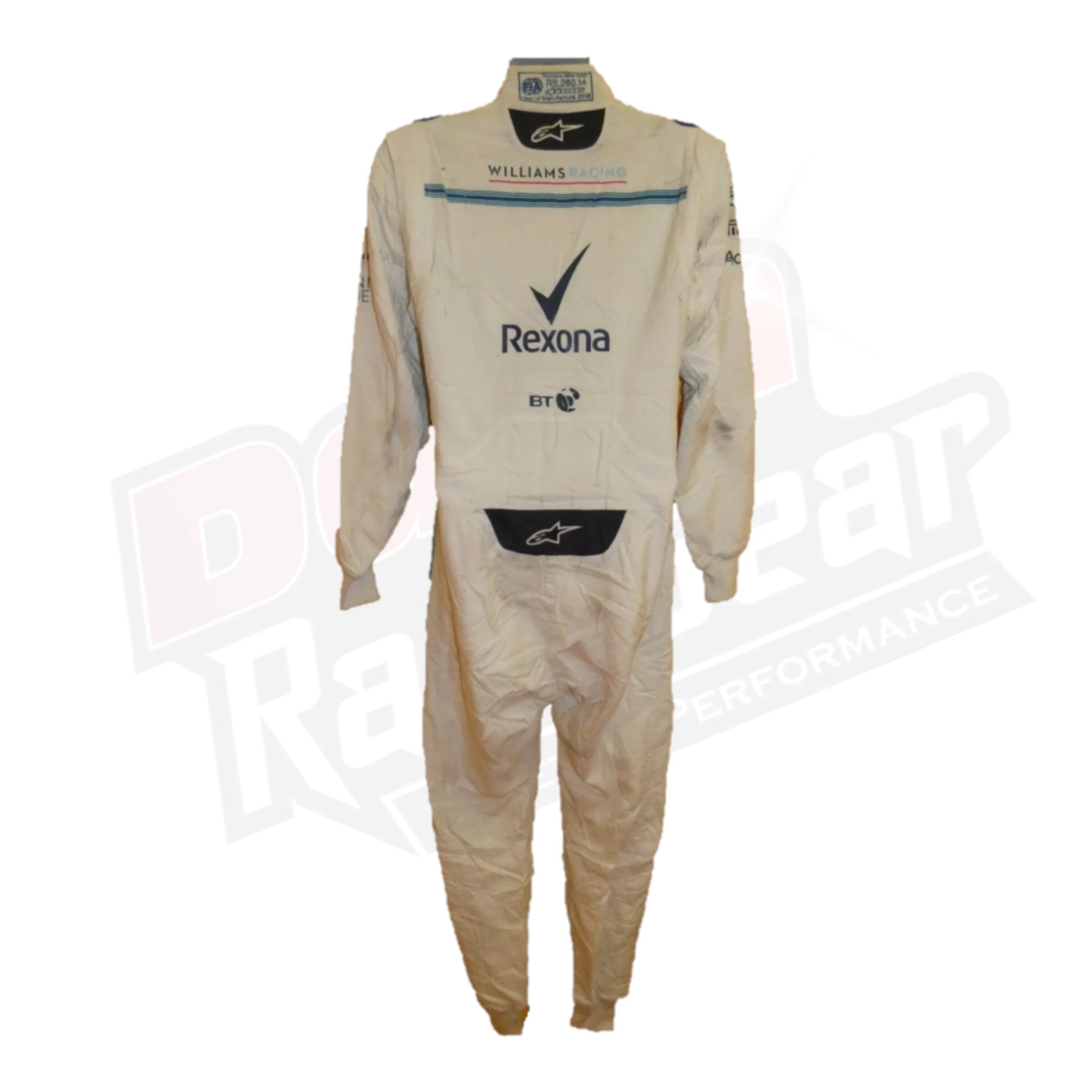 2018 Lance Stroll  Abu Dhabi GP Williams race suit KIDS