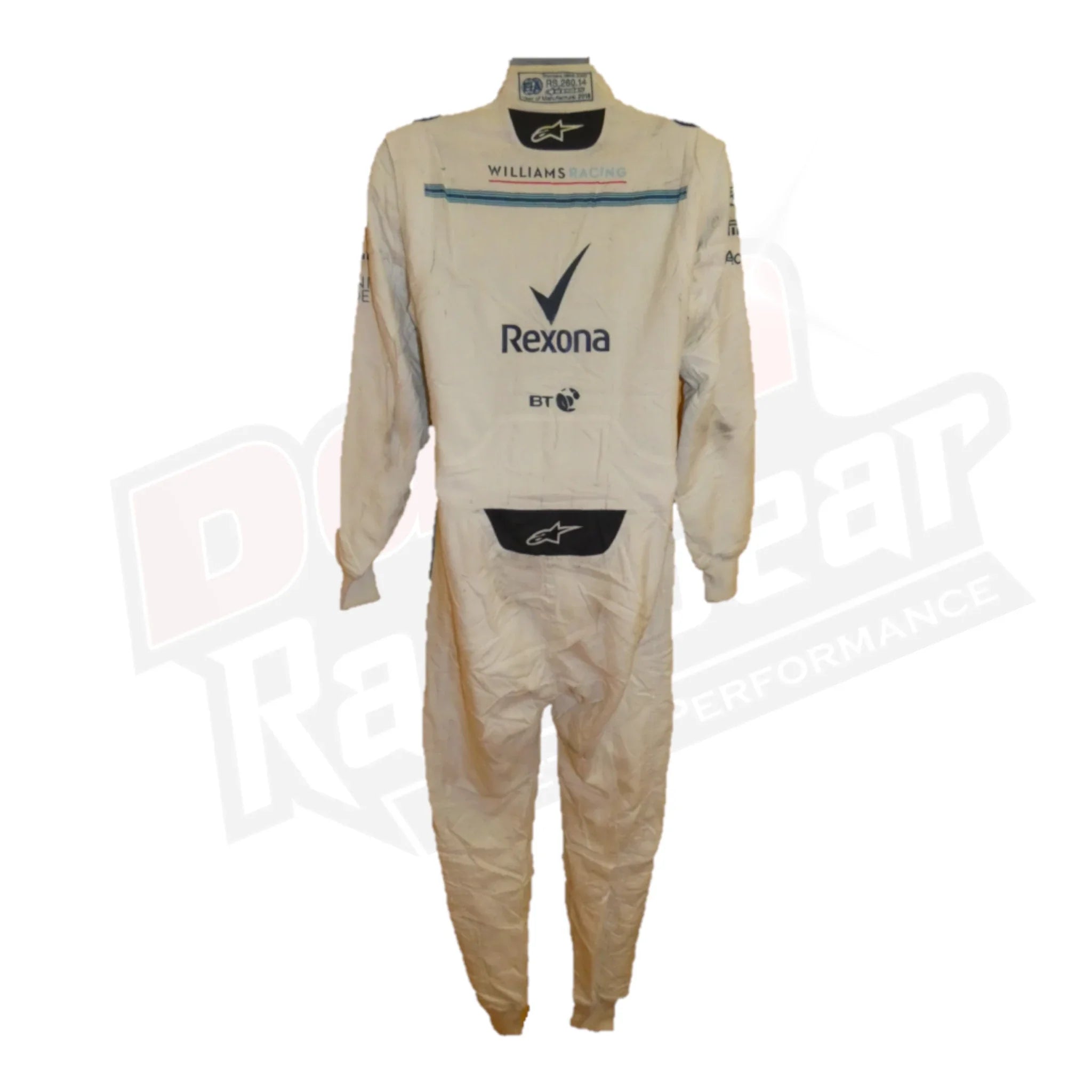 2018 Lance Stroll Abu Dhabi GP Williams Rennanzug KINDER