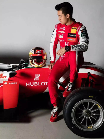 2018 Zhou Guanyu Embroidered F3 Race Suit - Dash Racegear