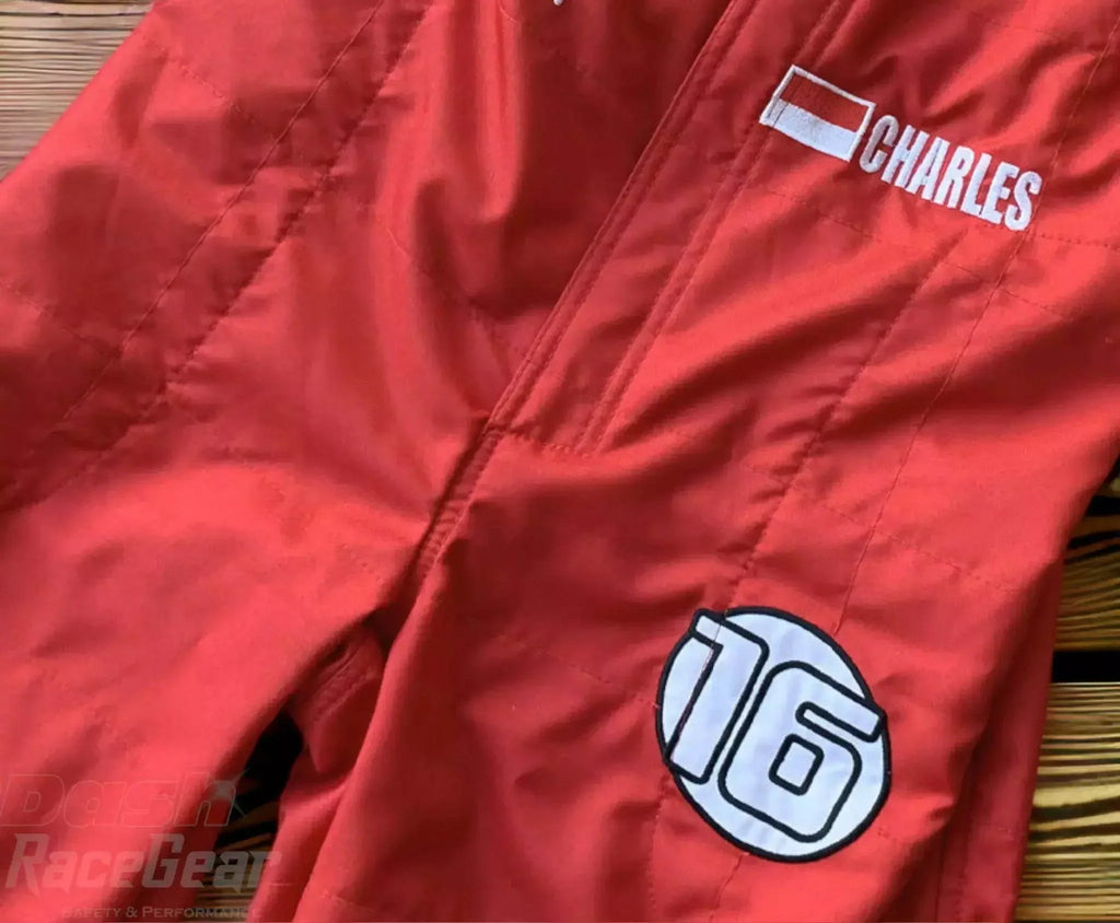 2019 Charles Leclerc Scuderia Ferrari 90 Years Embroided Racing Suit