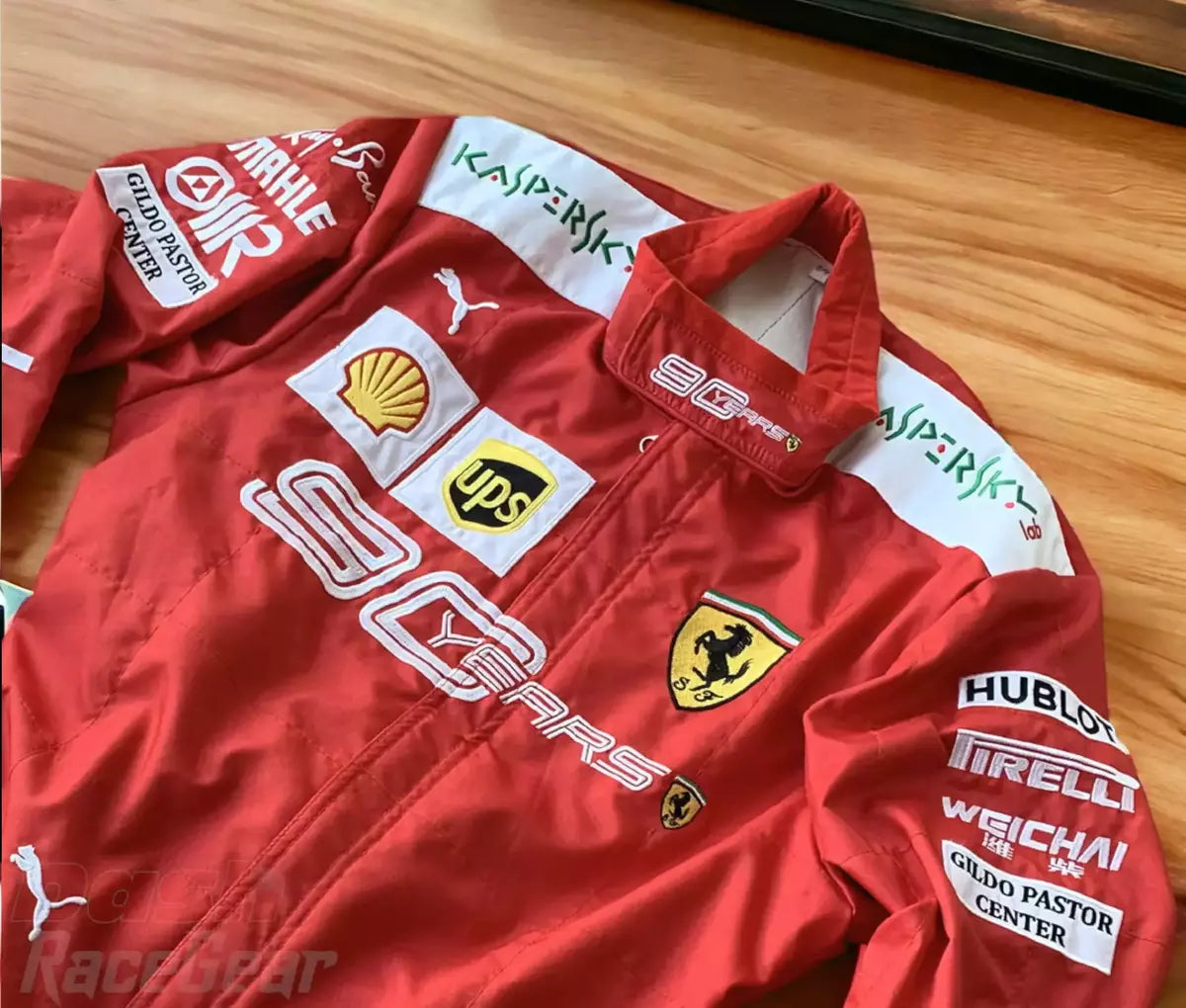 2019 Charles Leclerc Scuderia Ferrari 90 Years Embroided Racing Suit - Dash Racegear