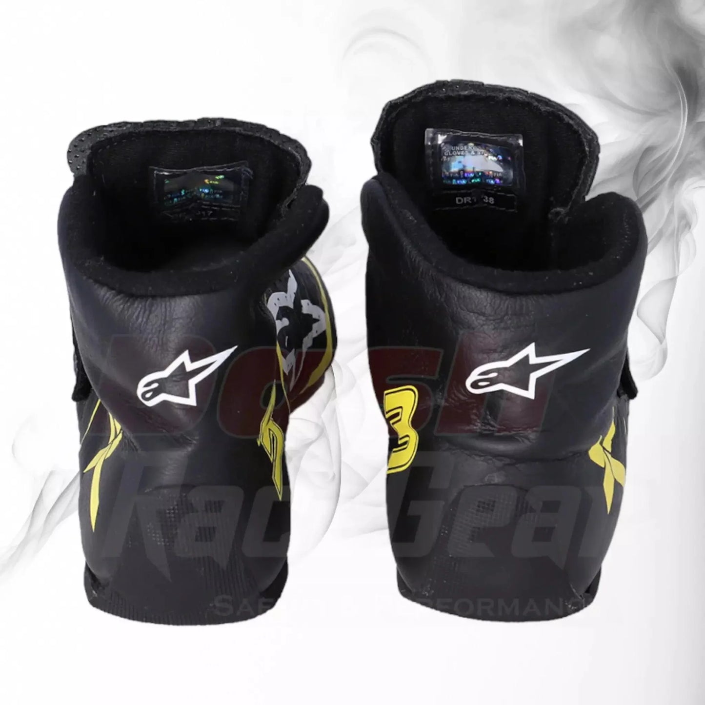2019 DANIEL RICCIARDO RENAULT F1 RACE BOOTS - Dash Racegear