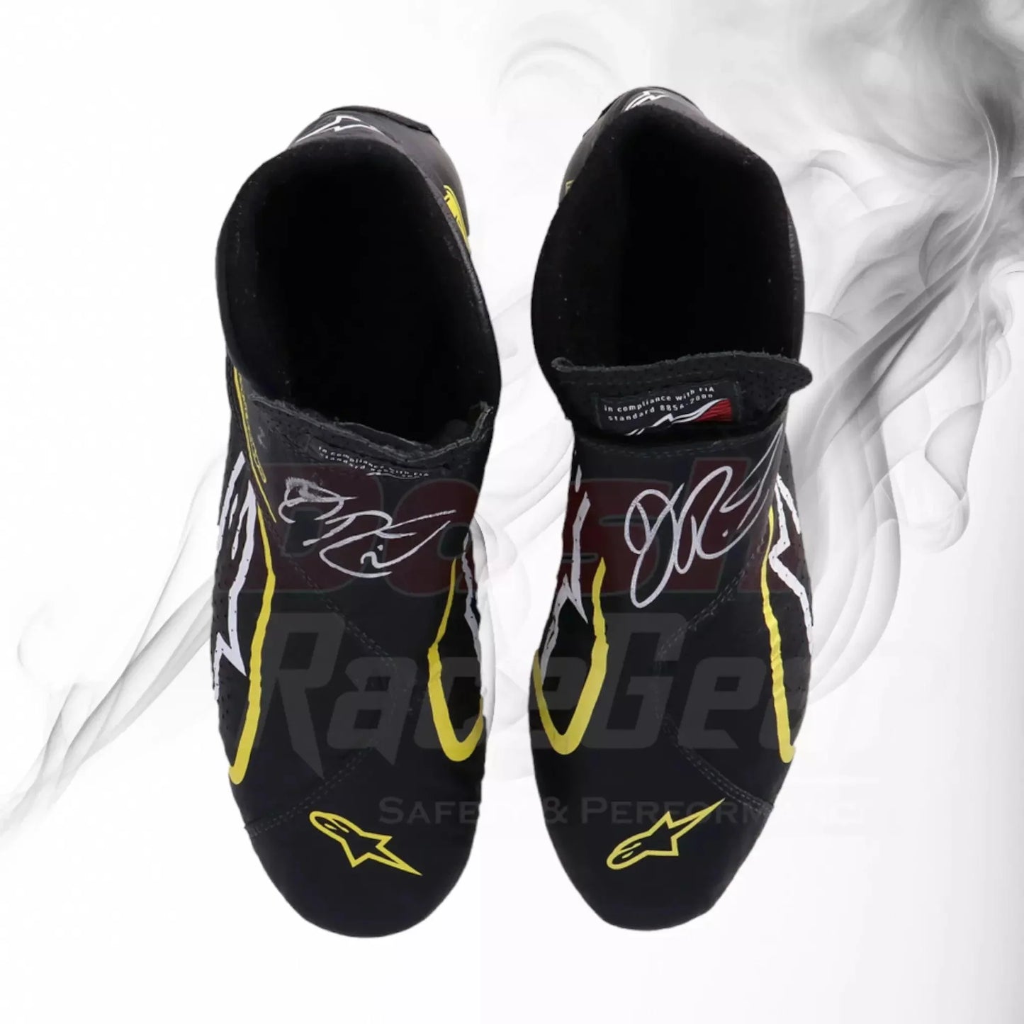 2019 DANIEL RICCIARDO RENAULT F1 RACE BOOTS - Dash Racegear