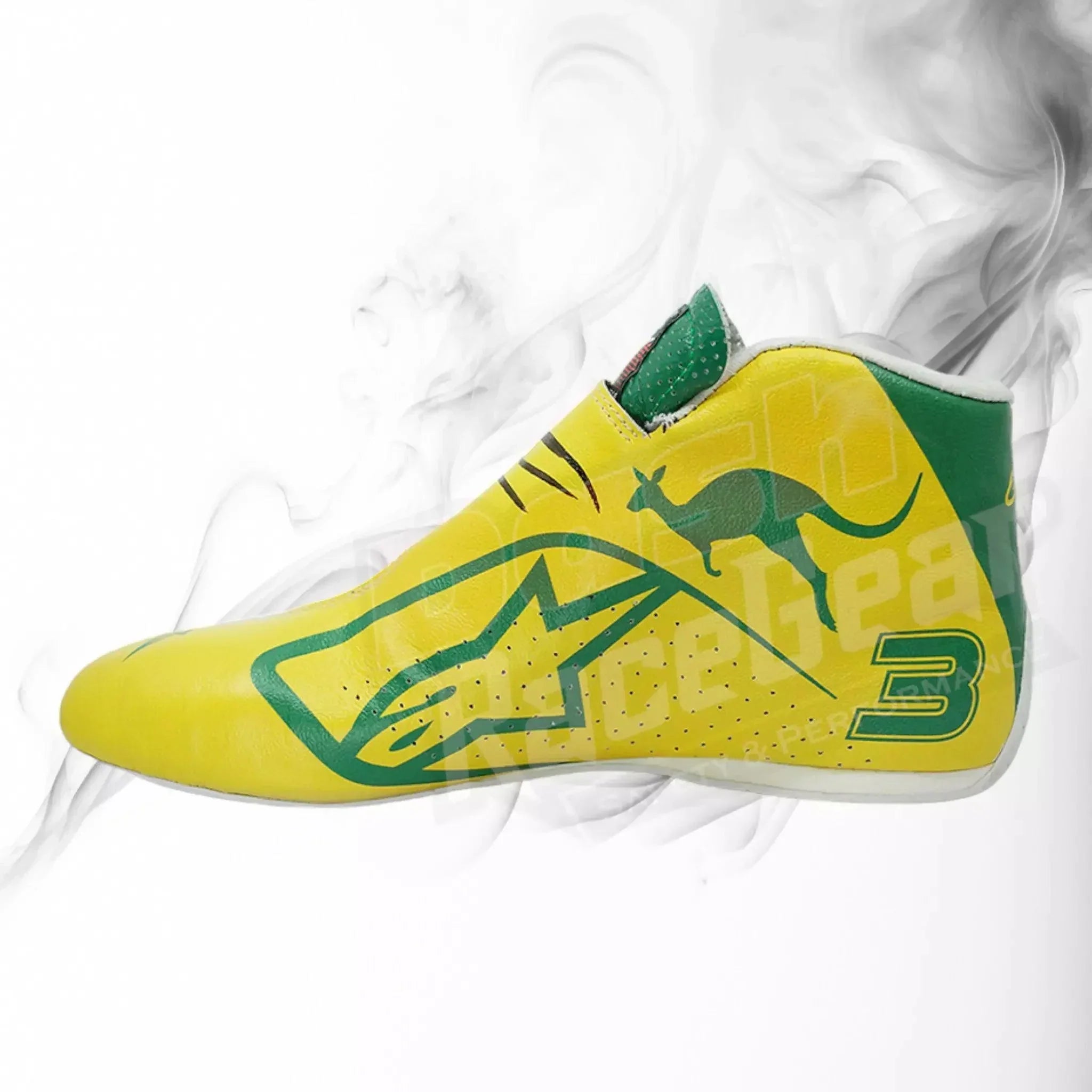 2019 DANIEL RICCIARDO RENAULT F1 RACE BOOTS - AUSTRALIAN GRAND PRIX DASH RACEGEAR