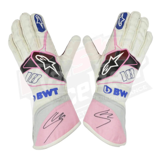 2019 Lance Stroll BWT Race Spec Racing Point F1 Gloves - Dash Racegear