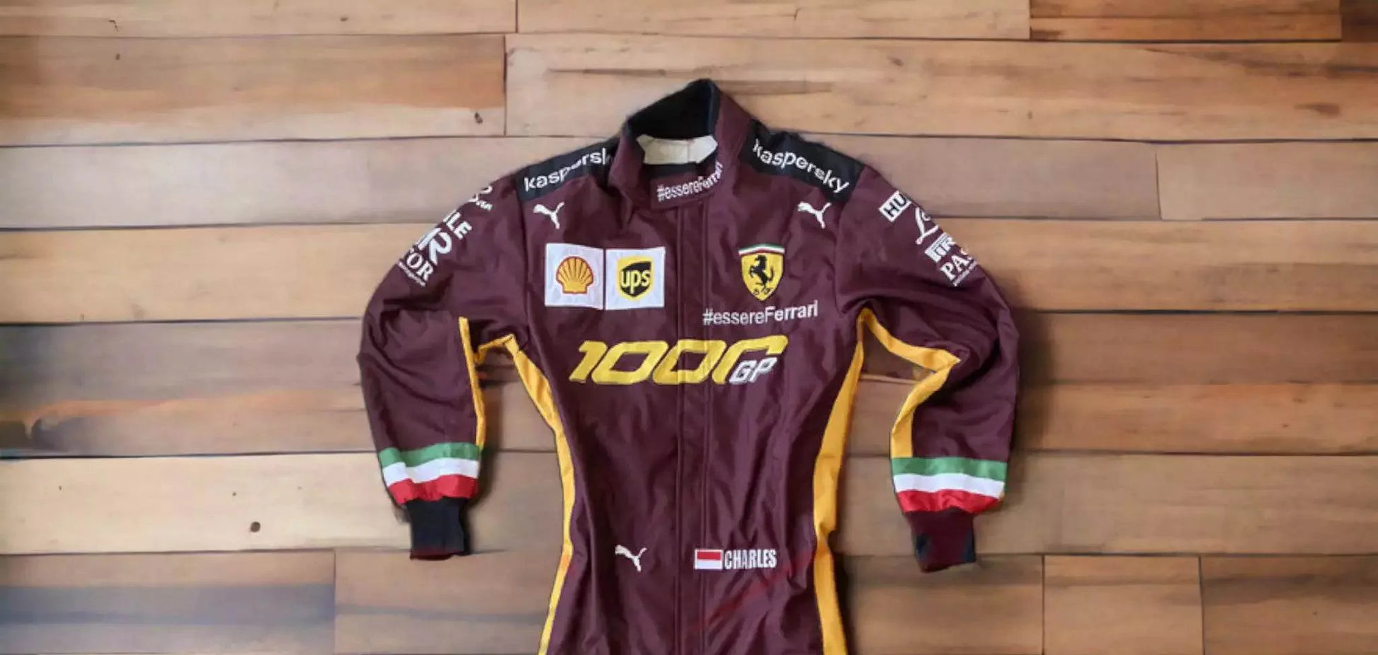 2020 Charles Leclerc Ferrari 1000 GP F1 Embroidered Racing suit - Dash Racegear