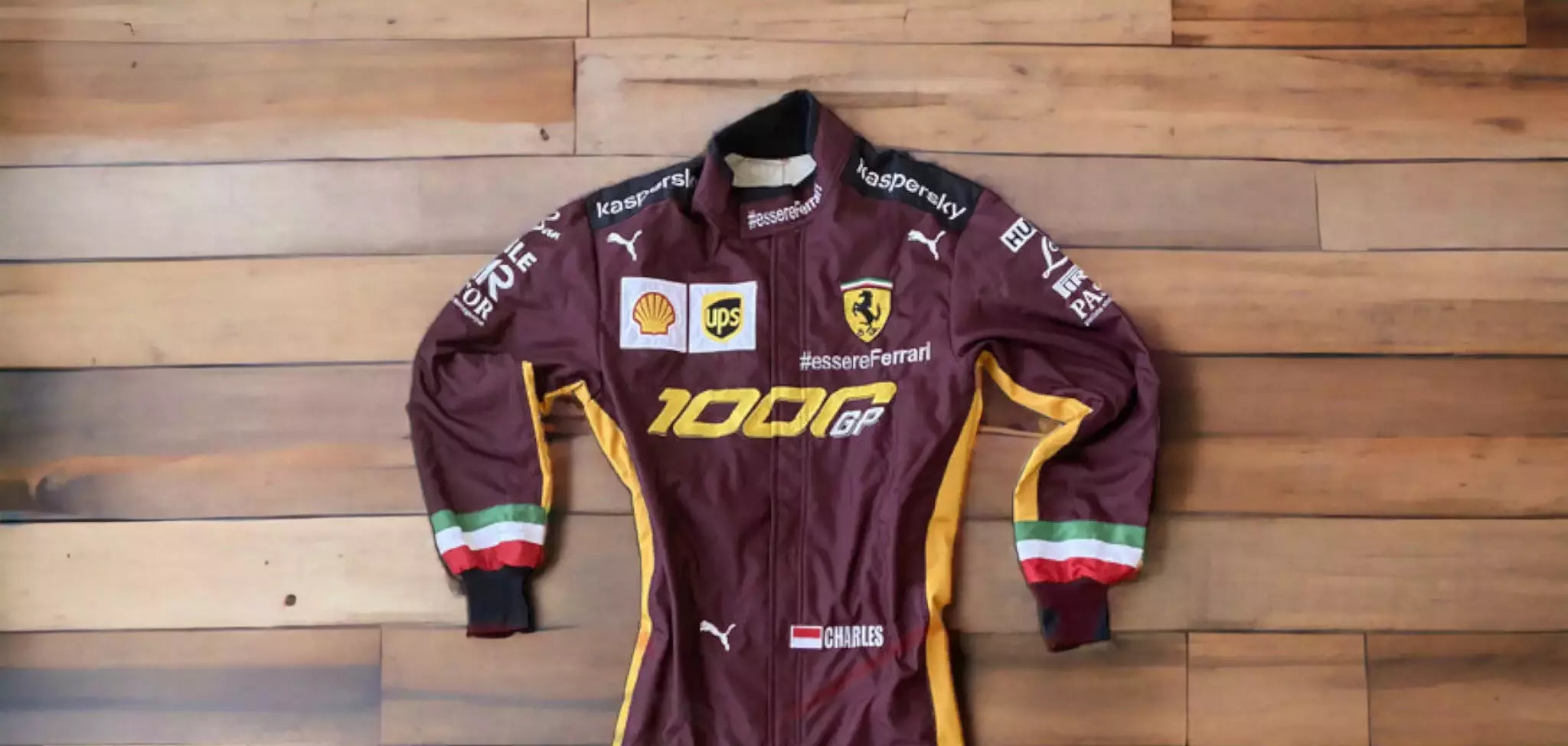 2020 Charles Leclerc Ferrari 1000 GP F1 Embroidered Racing suit - Dash Racegear