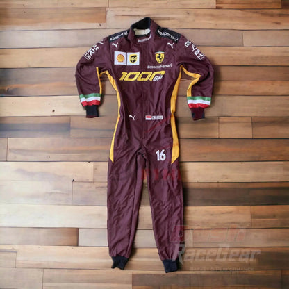 2020 Charles Leclerc Ferrari 1000 GP F1 Embroidered Racing suit - Dash Racegear