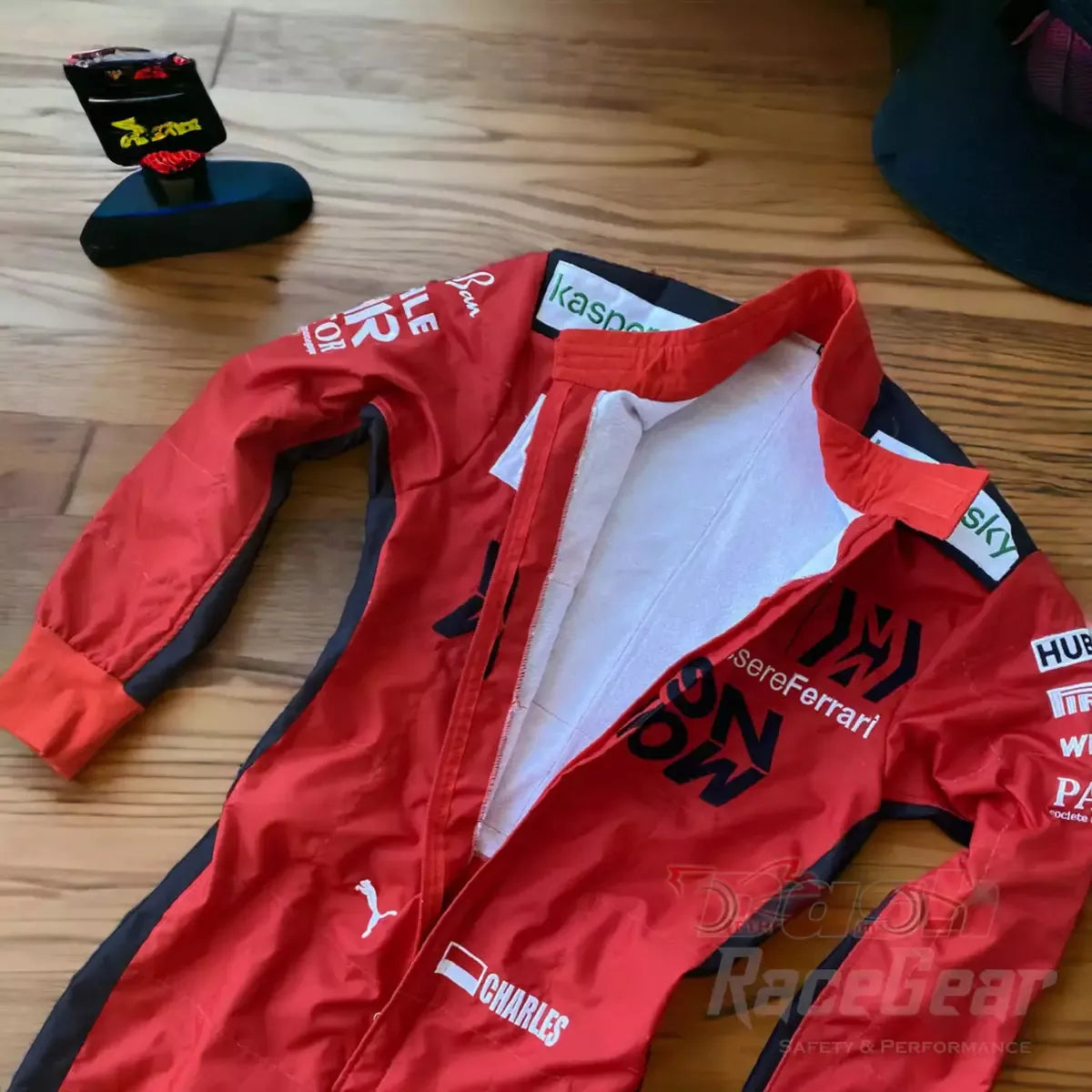2020 Charles Leclerc Ferrari Mission Winnow F1 Embroidered Racing Suit - Dash Racewear