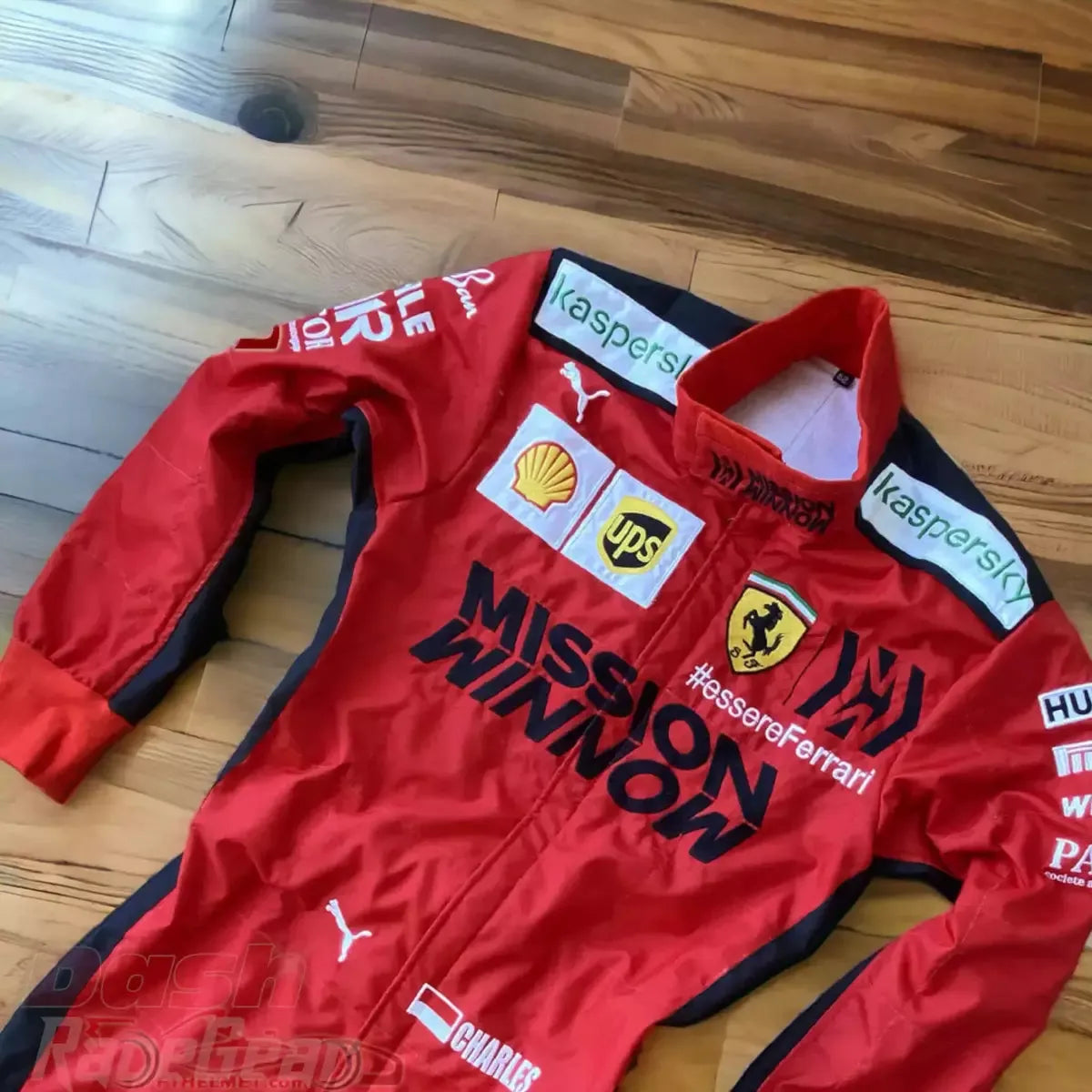 2020 Charles Leclerc Ferrari Mission Winnow F1 Embroidered Racing Suit - Dash Racewear