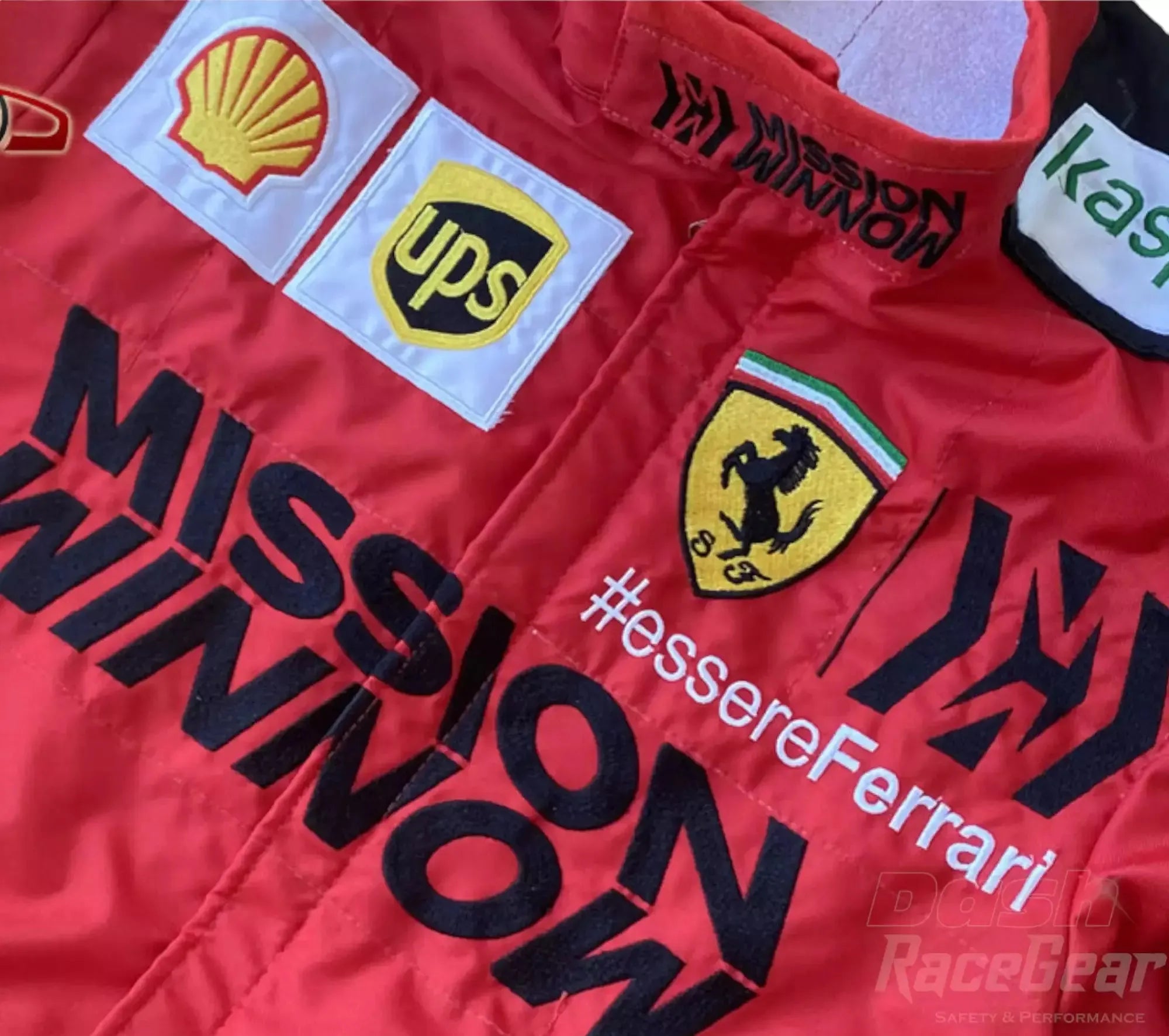 2020 Charles Leclerc Ferrari Mission Winnow F1 Embroidered Racing Suit - Dash Racewear