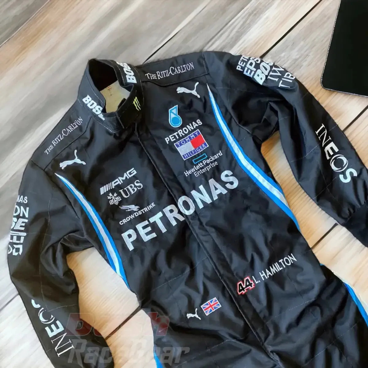 2020 Lewis Hamilton Mercedes AMG F1 Embroidery Race Suit - Dash Racewear