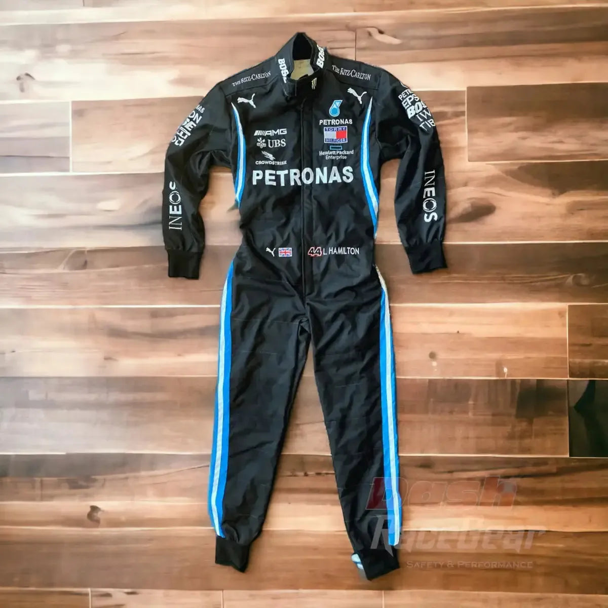 2020 Lewis Hamilton Mercedes AMG F1 Embroidery Race Suit - Dash Racewear