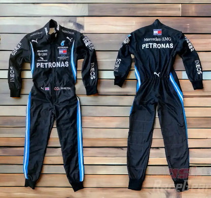 2020 Lewis Hamilton Mercedes AMG F1 Embroidery Race Suit - Dash Racegear