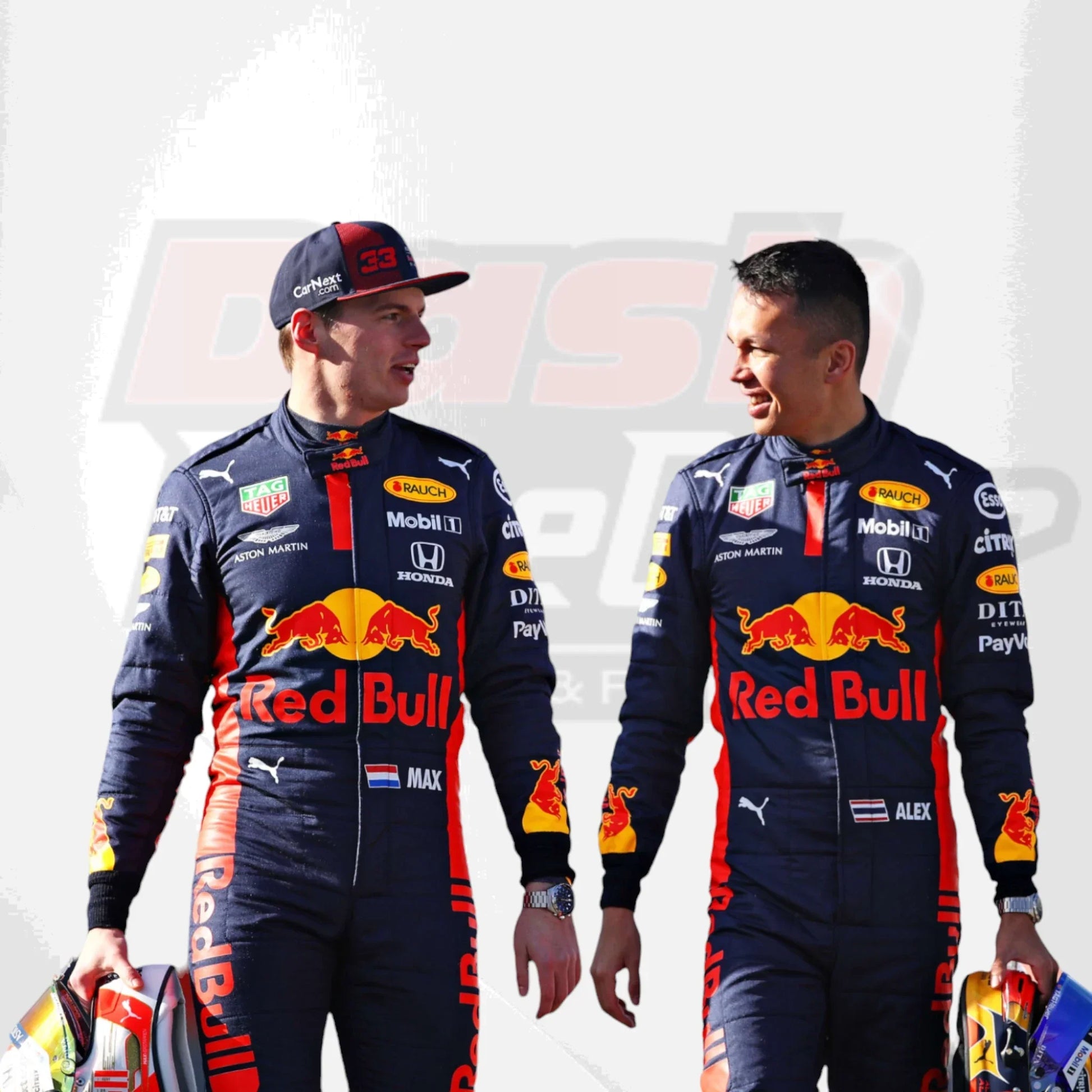 2020 Max Verstappen Alex Albon F1 Team Race suit - Dash Racegear