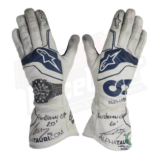 2020 Pierre Gasly AlphaTauri Scuderia F1 Raceing Gloves - Dash Racegear