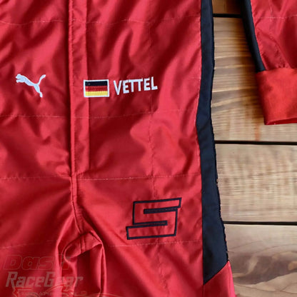 2020 Sebastian Vettel Ferrari Mission Winnow F1 Embroidered Racing suit - Dash Racegear