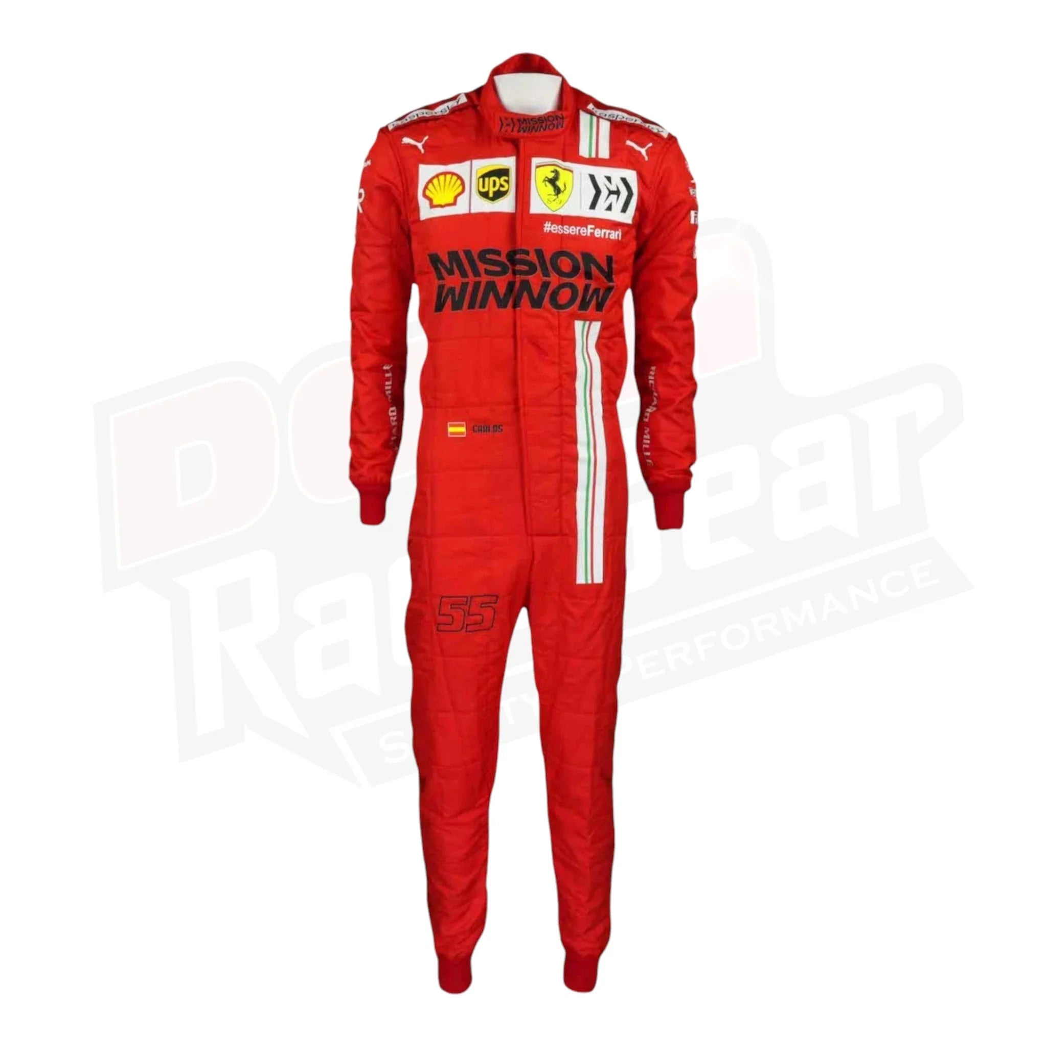 2021 Carlos Sainz Race Scuderia Ferrari F1 Suit KIDS - Dash Racegear