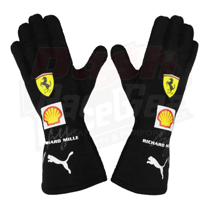 2021 Charles Leclerc Richard Mille Scuderia Ferrari Formula 1 Gloves - Dash Racegear