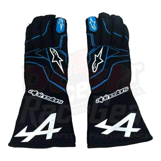 2021 Fernando Alonso Alpine F1 Race Gloves - Dash Racegear