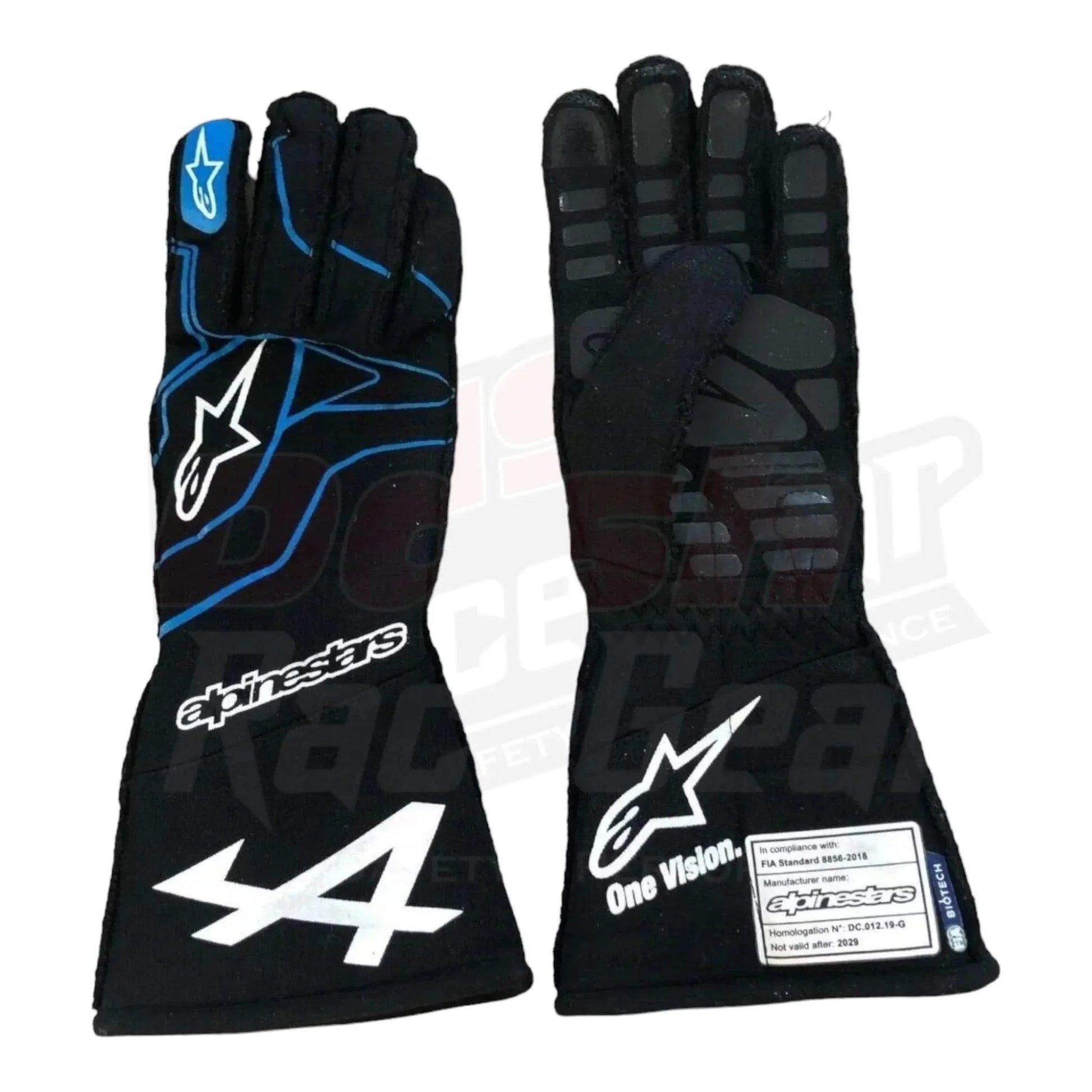 2021 Fernando Alonso Alpine F1 Race Gloves - Dash Racegear