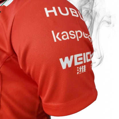 2021 Ferrari Formula One Racing Polo Zipper Shirt - Dash Racegear