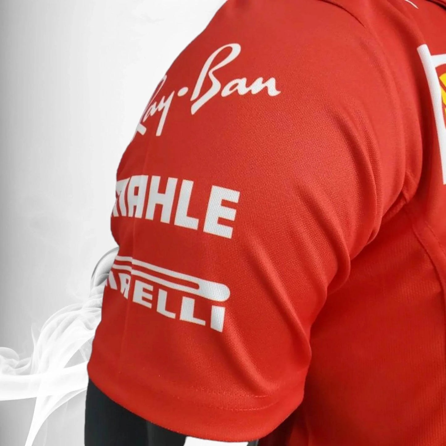 2021 Ferrari Formula One Racing Polo Zipper Shirt - Dash Racegear