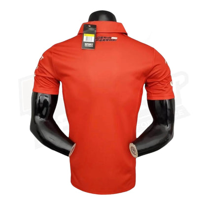 2021 Ferrari Formula One Racing Polo Zipper Shirt - Dash Racegear