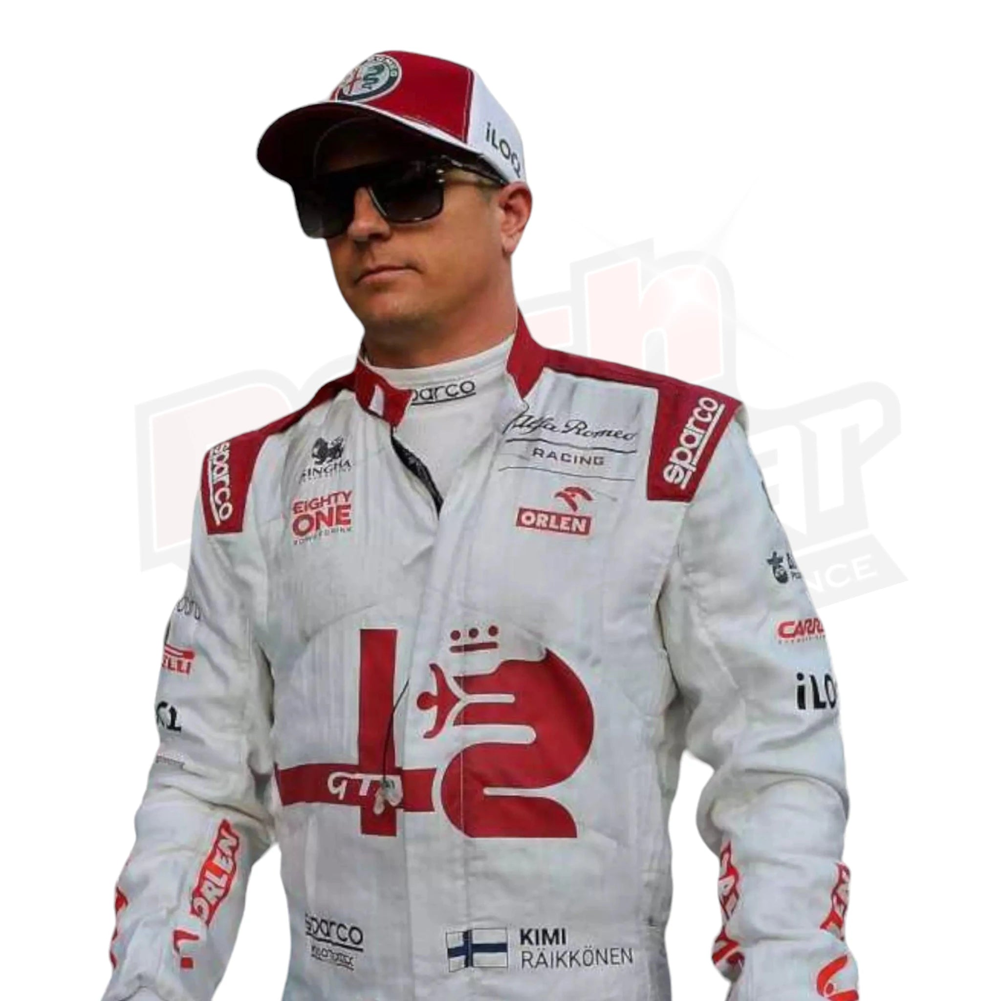 2021 Kimi Räikkönen Alfa Romeo F1 Team Race Suit