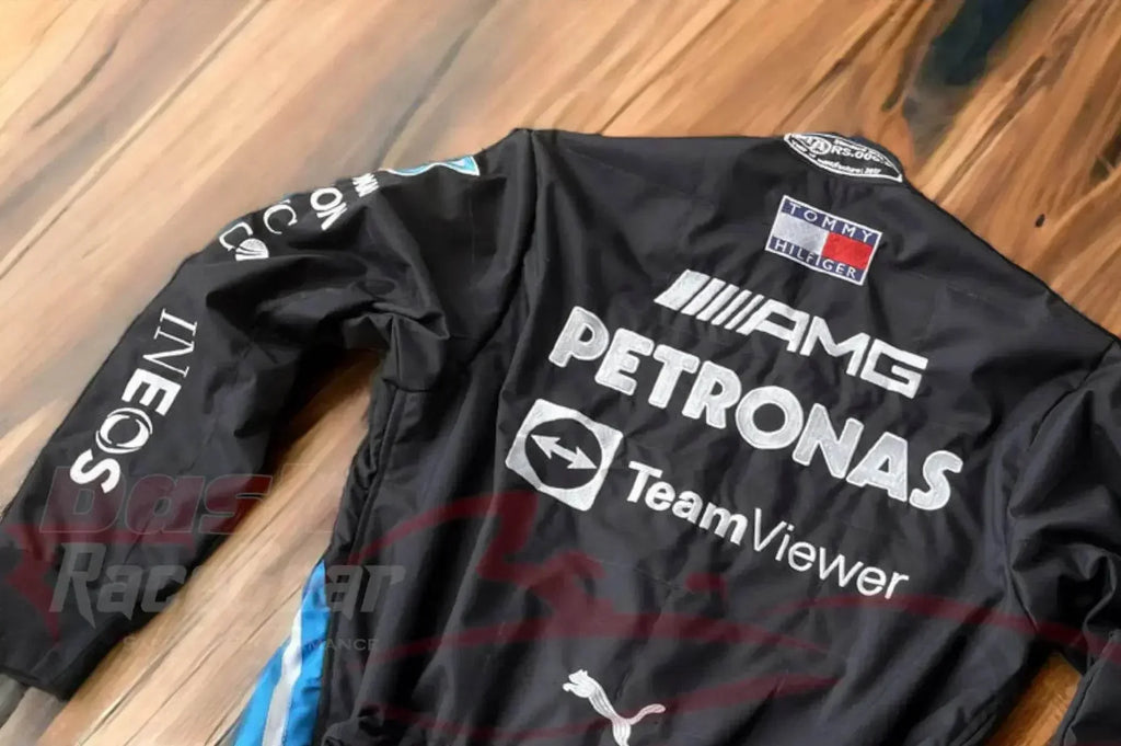 2021 Lewis Hamilton Mercedes Benz F1 Embroidered Race Suit
