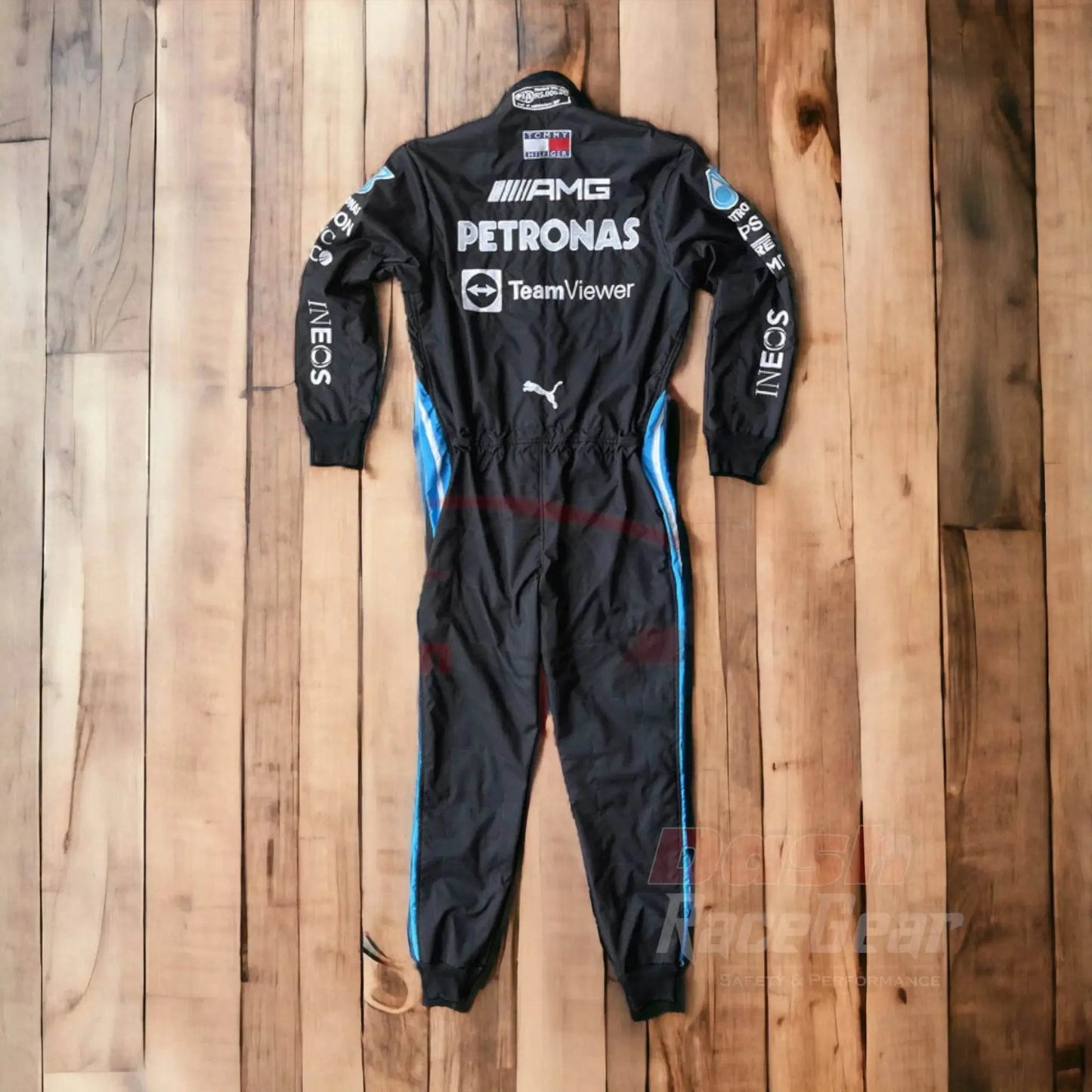 2021 Lewis Hamilton Mercedes Benz F1 Embroidered Race Suit - Dash Racegear