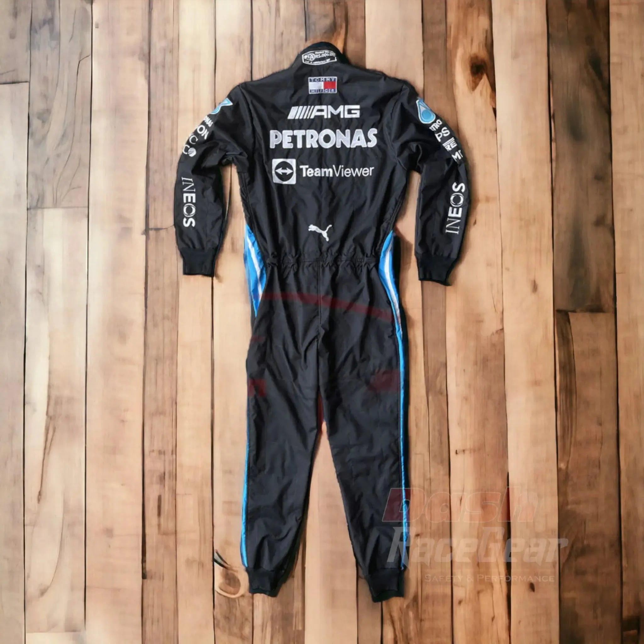 2021 Lewis Hamilton Mercedes Benz F1 Embroidered Race Suit - Dash Racewear