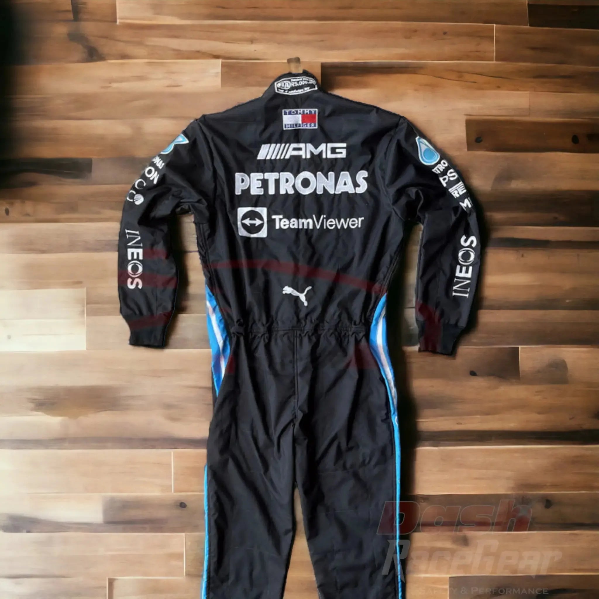 2021 Lewis Hamilton Mercedes Benz F1 Embroidered Race Suit - Dash Racewear