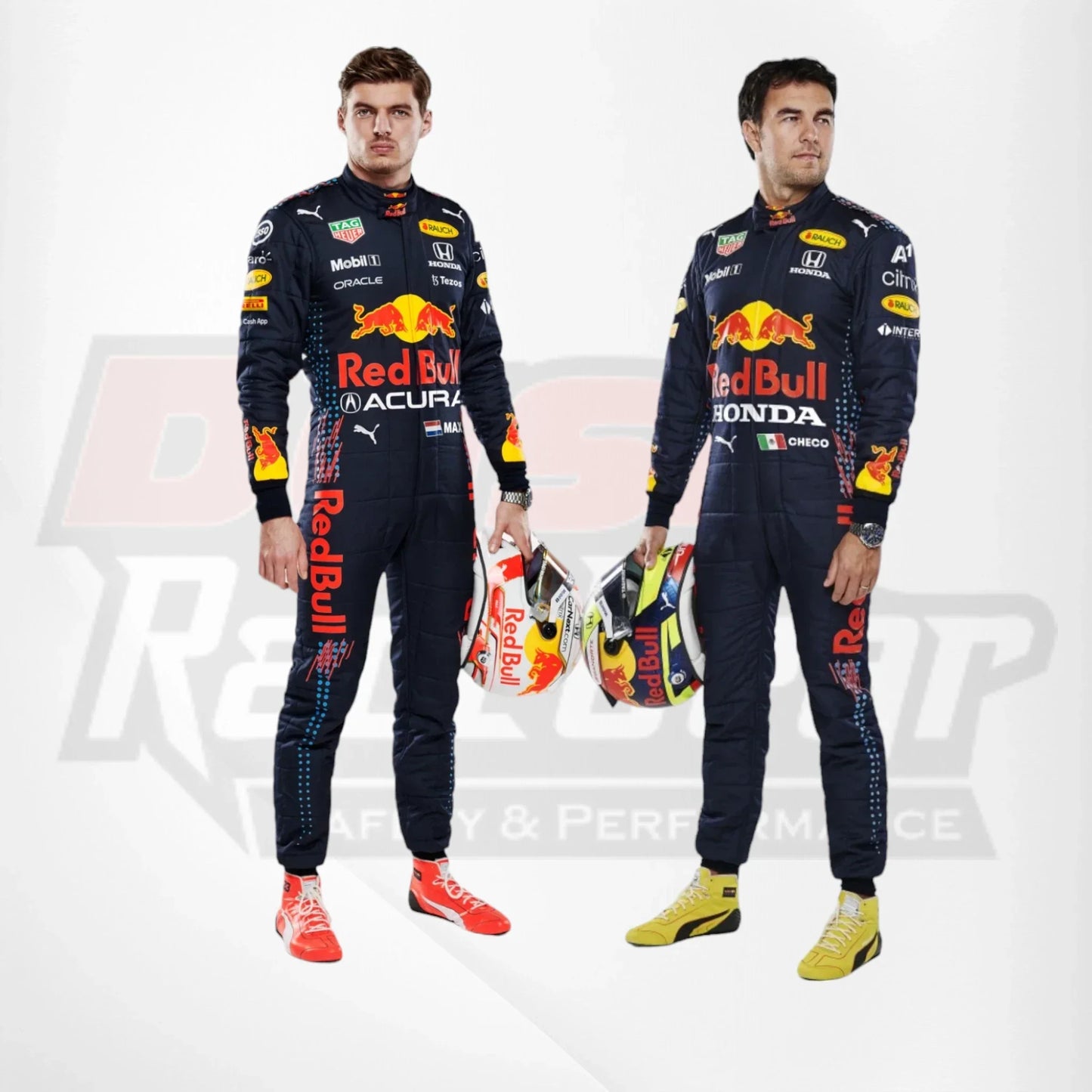 2021 Max Verstappen Sergio Pérez F1 Team Race Suit - Dash Racegear