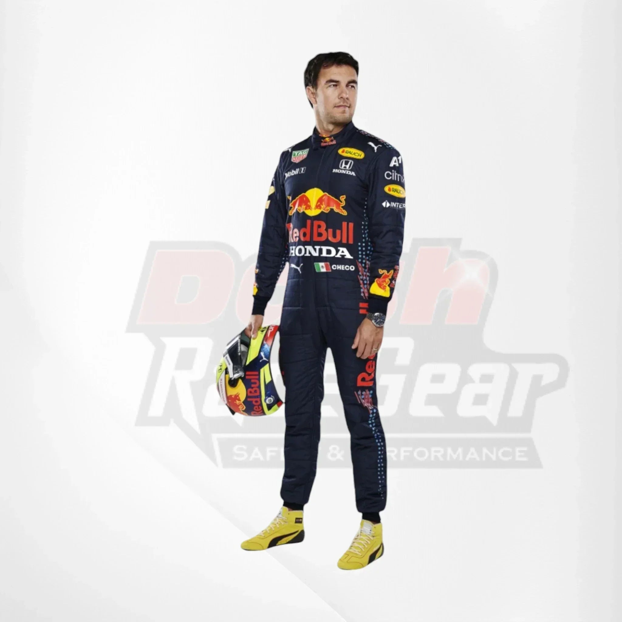 2021 Max Verstappen Sergio Pérez F1 Team Race Suit Sergio Pérez