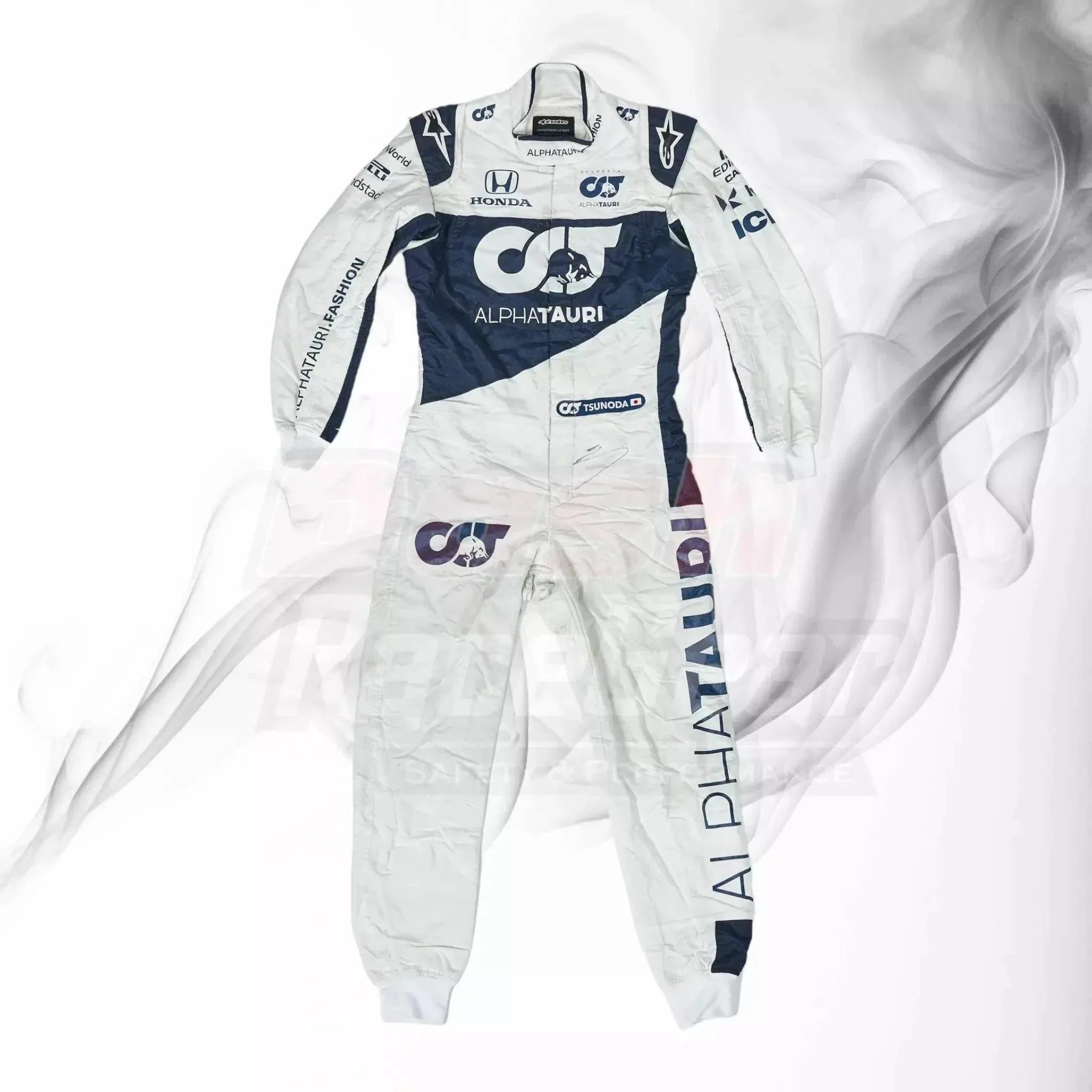 2021 Yuki Tsunoda Rookie Season AlphaTauri F1 Suit