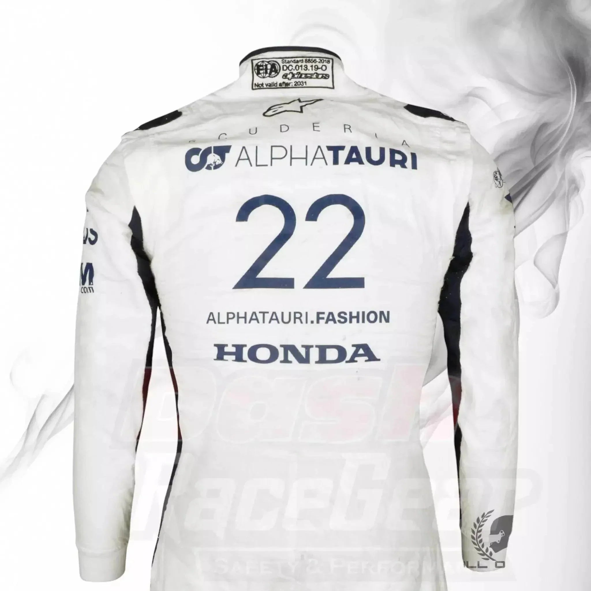 2021 Yuki Tsunoda Rookie Season AlphaTauri F1 Suit