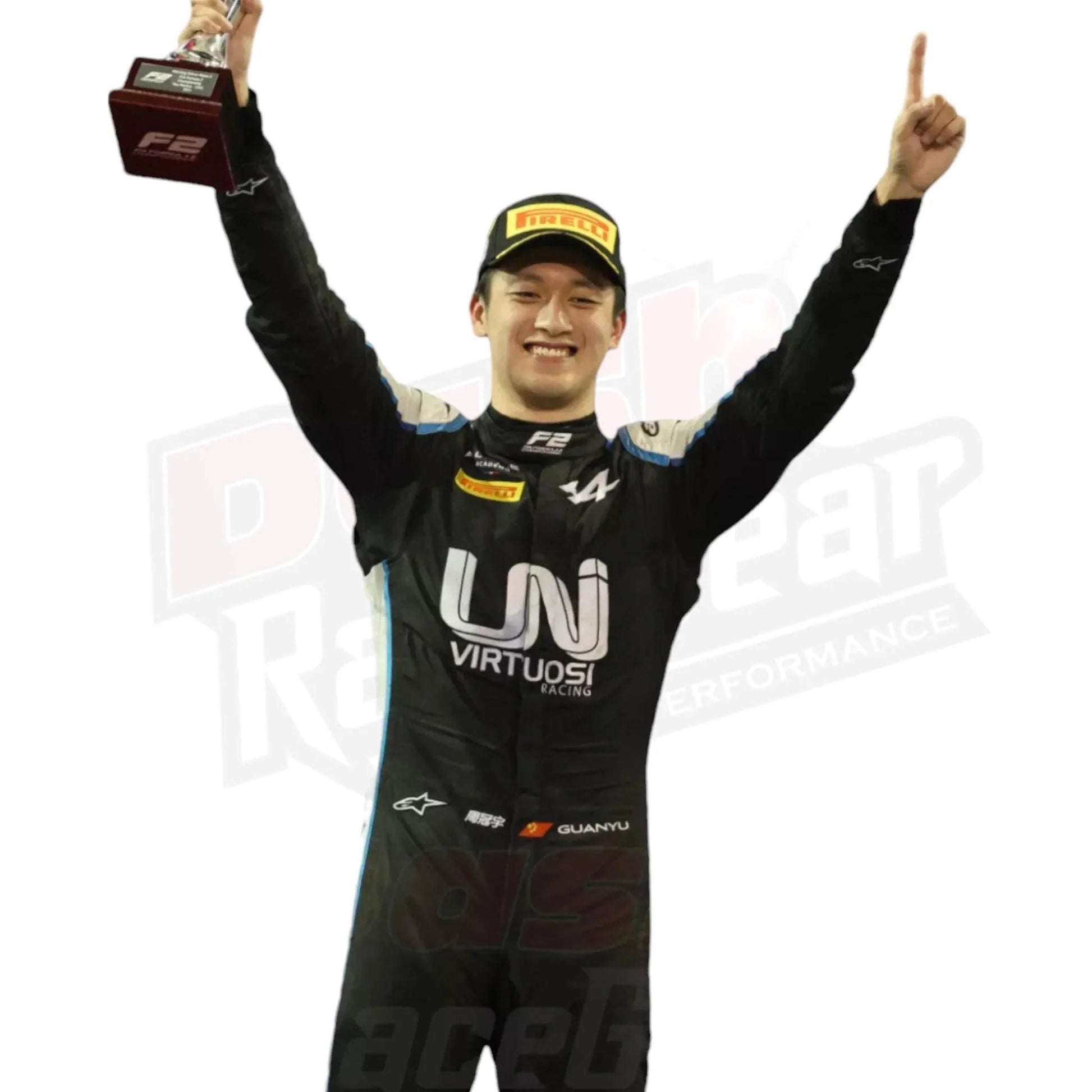 2021 Zhou Guanyu Formula 2 Race Suit - Dash Racegear