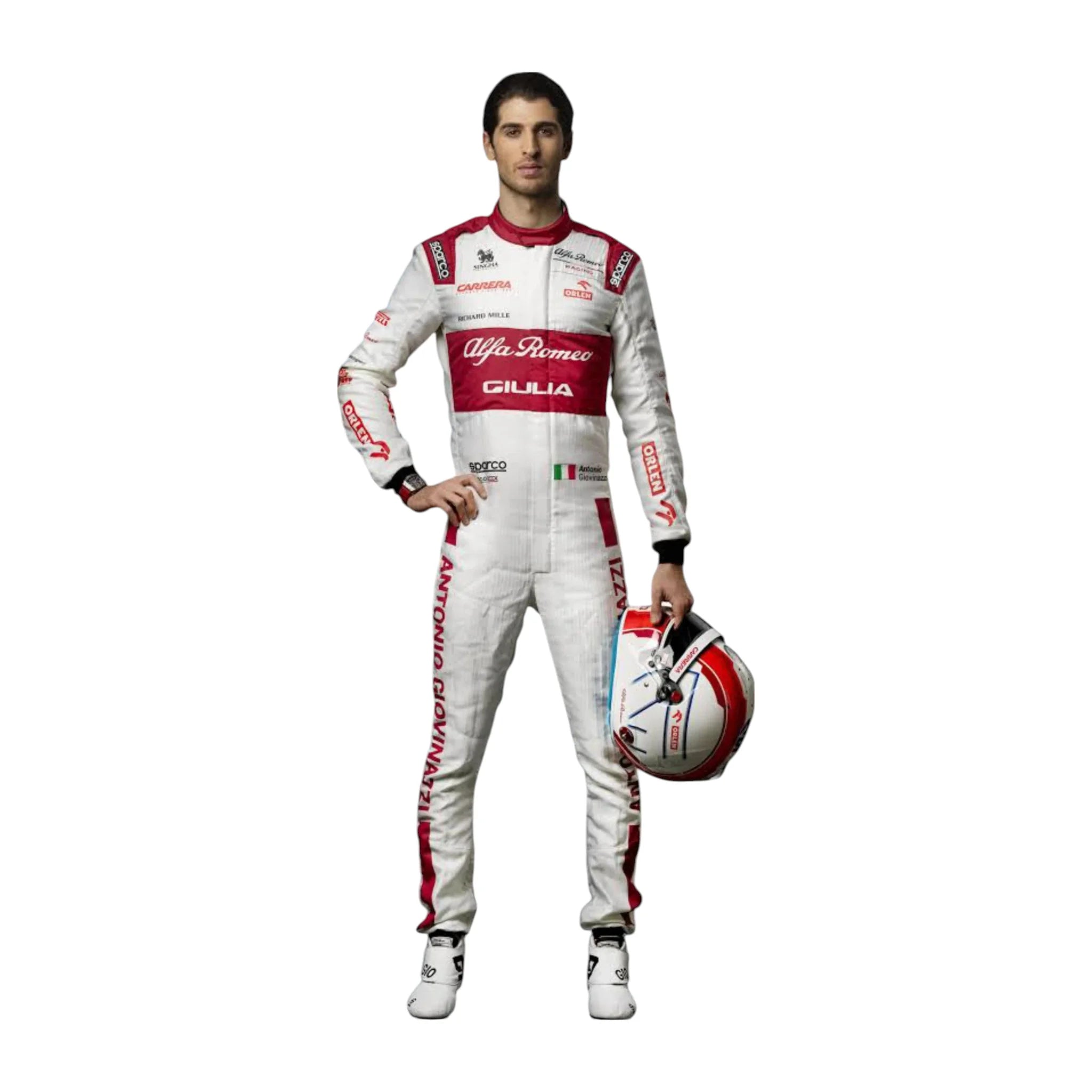 2021 Antonio Giovinazzi Alfa Romeo F1 Team Race Suit - Dash Racegear