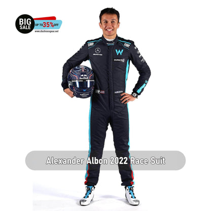 2022 New Alexander Albon F1 Race Suit Williams Racing - Dash Racegear