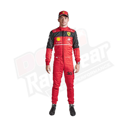 New Charles Leclerc 2022 Race Suit - Dash Racegear