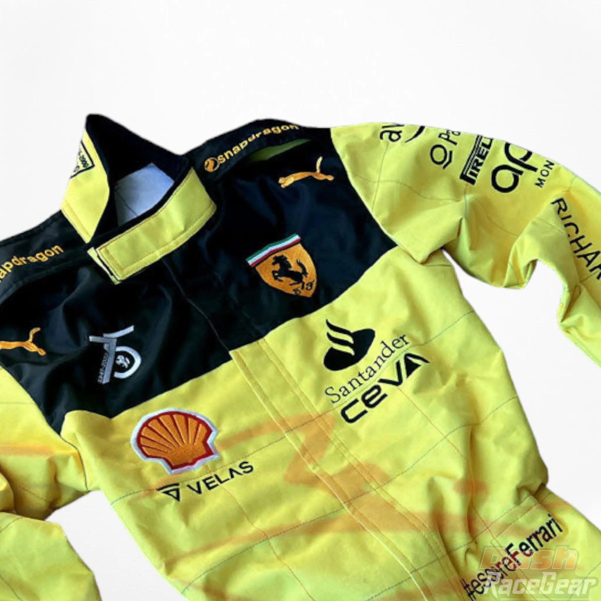 2022 Charles Leclerc Ferrari F1 Embroidered Racing Suit - MONZA GP - Dash Racegear