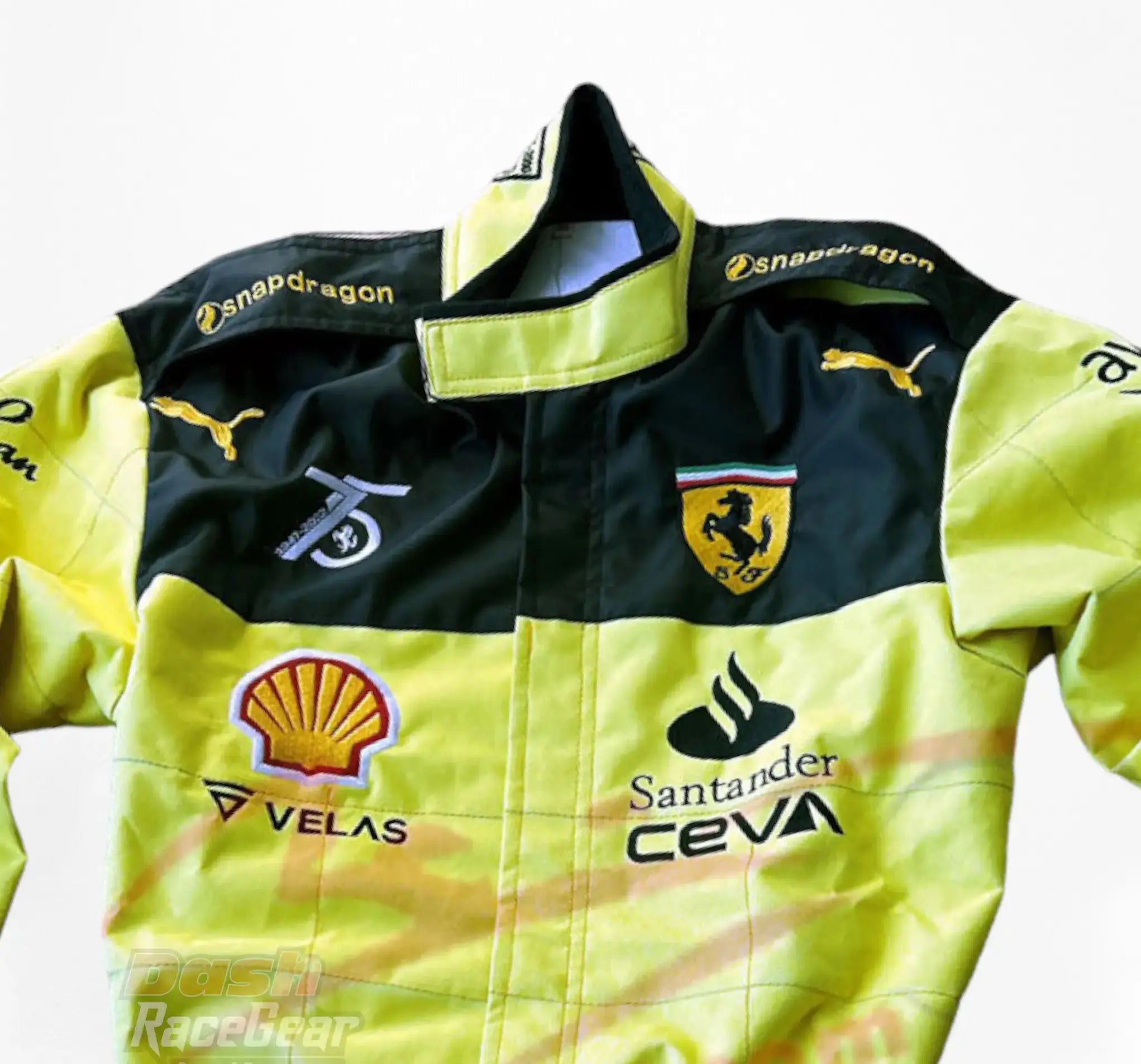 2022 Charles Leclerc Ferrari F1 Embroidered Racing Suit - MONZA GP - Dash Racegear