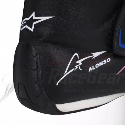 2022 Fernando Alonso BWT Alpine F1 Team Race Boots - Dash Racegear