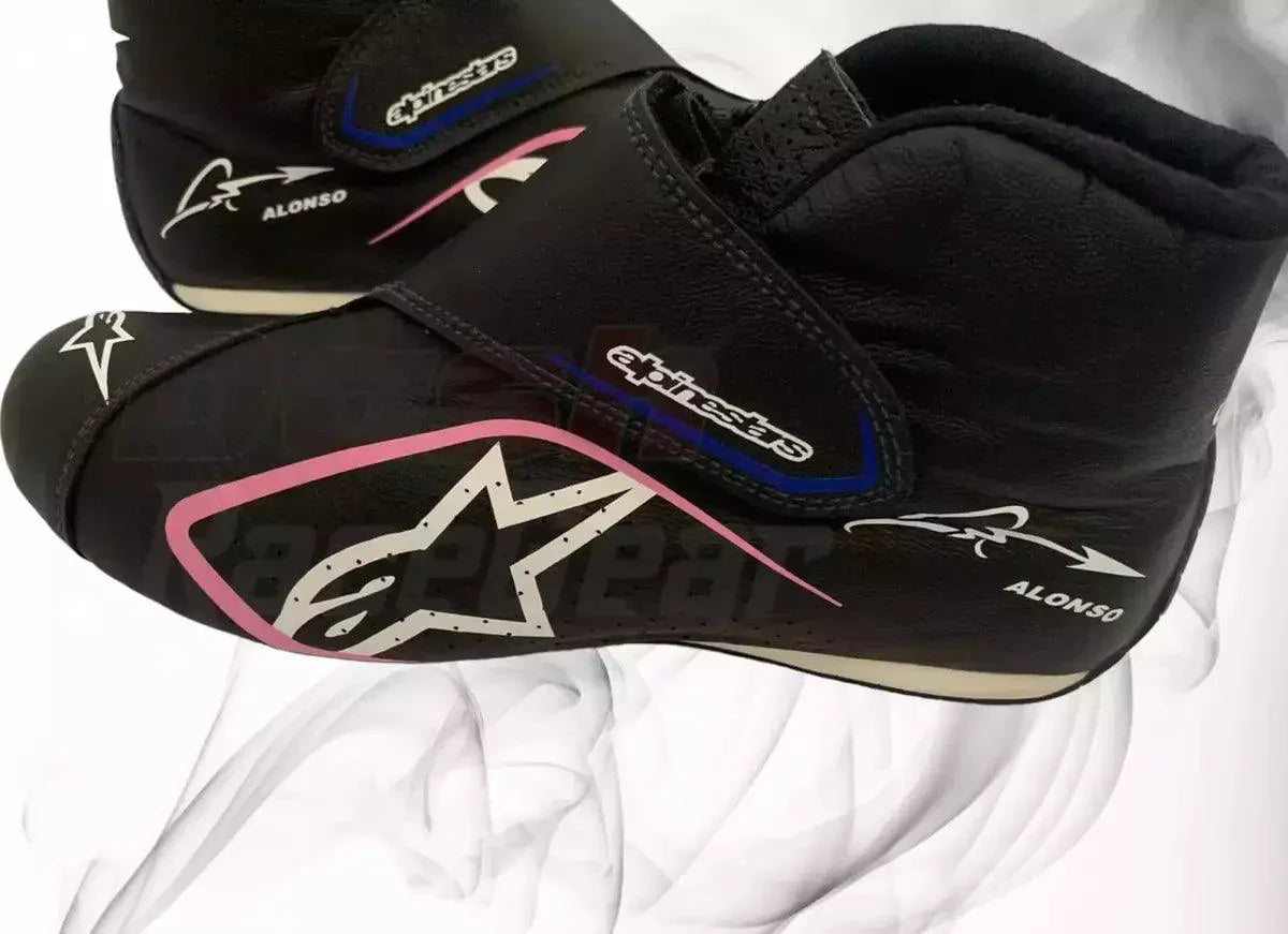 2022 Fernando Alonso BWT Alpine F1 Team Race Boots - Dash Racegear