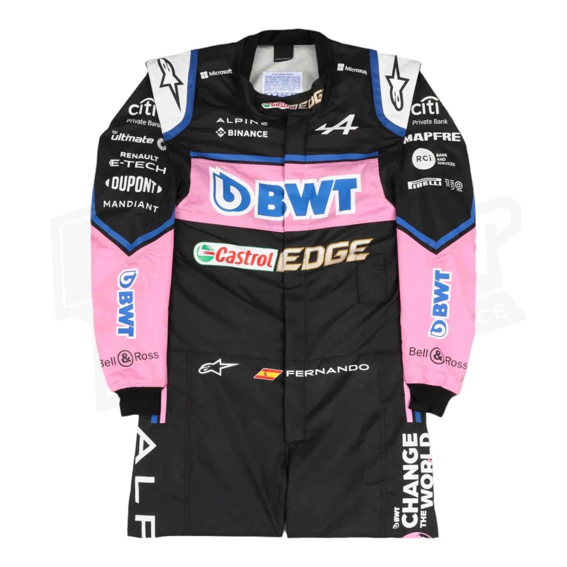 2022 Fernando Alonso BWT Alpine F1 Team Replica Race Suit - Dash Racegear