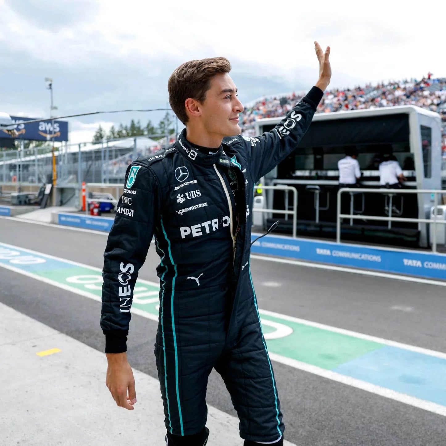 2022 George Russell Mercedes-AMG Petronas F1 Team Replica Race Suit - Dash Racegear