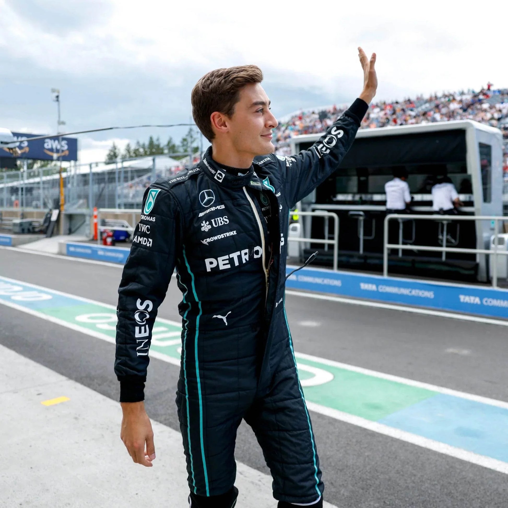 2022 George Russell Mercedes-AMG Petronas F1 Team Replica Race Suit - Dash Racegear